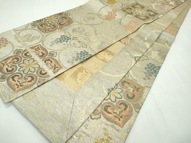 平和屋本店□極上 創業280年 誉田屋源兵衛 六通柄袋帯 額縁仕立て 綾  