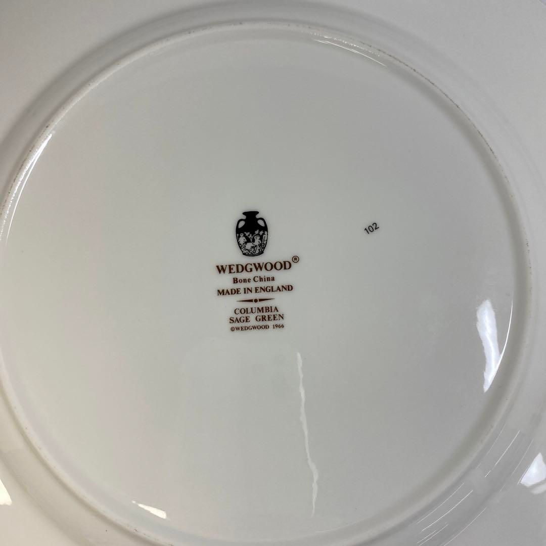 ☆洋3ウェッジウッド コロンビアセージグリーン ディナー