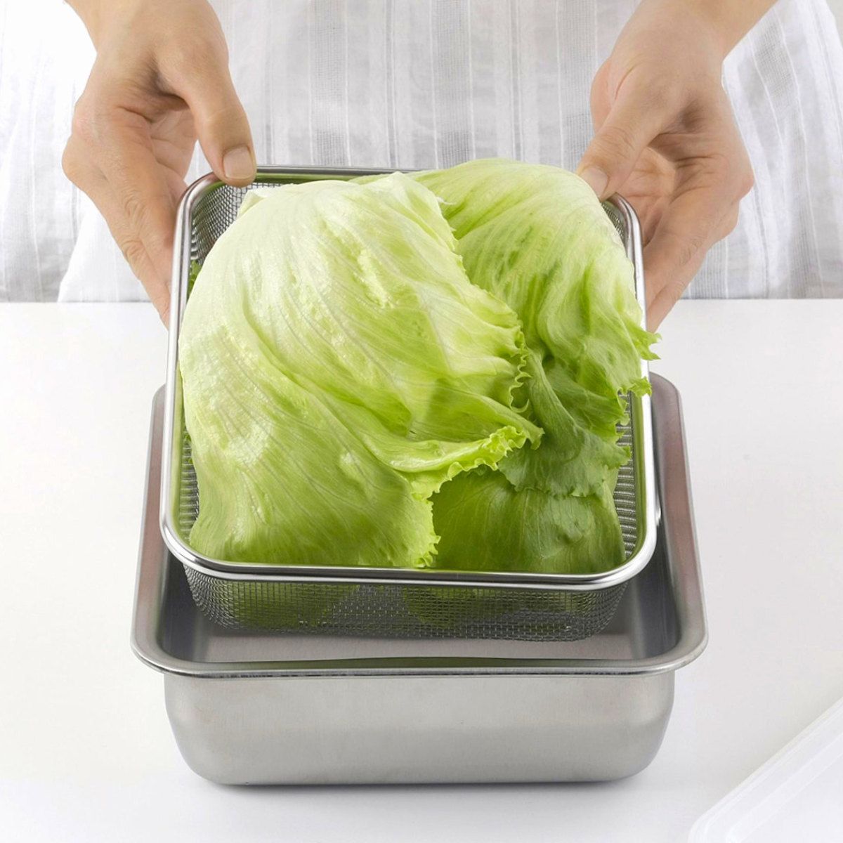 下ごしらえ 湯切り