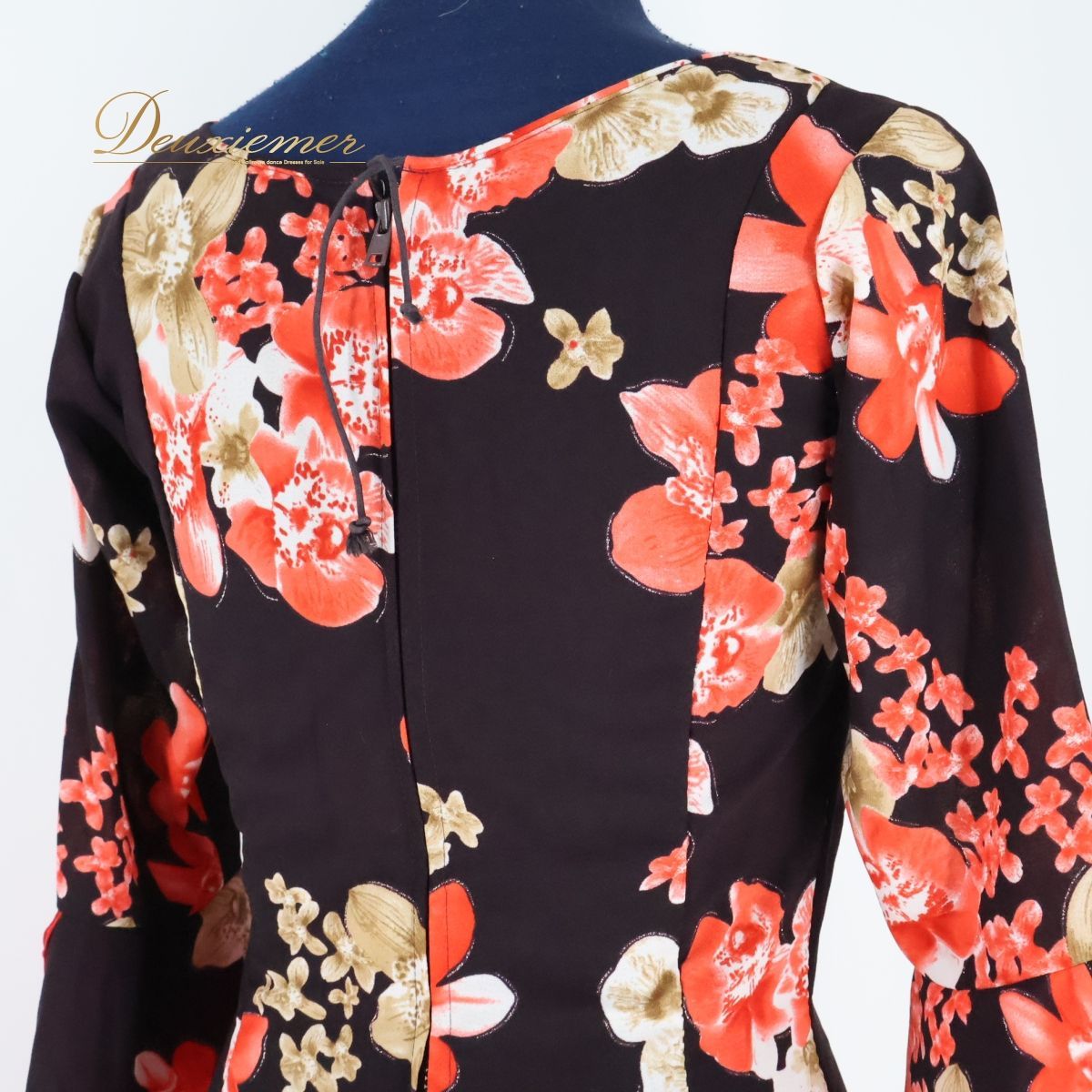 【フラメンコ衣装】ブラウン Naomi Collection ナオミコレクション ワンピース ドレス 茶 花柄 ボランテ フリル レース ダンス ラメ ステージ フラメンコ衣装】ブラウン Naomi Collection ナオミコレクション