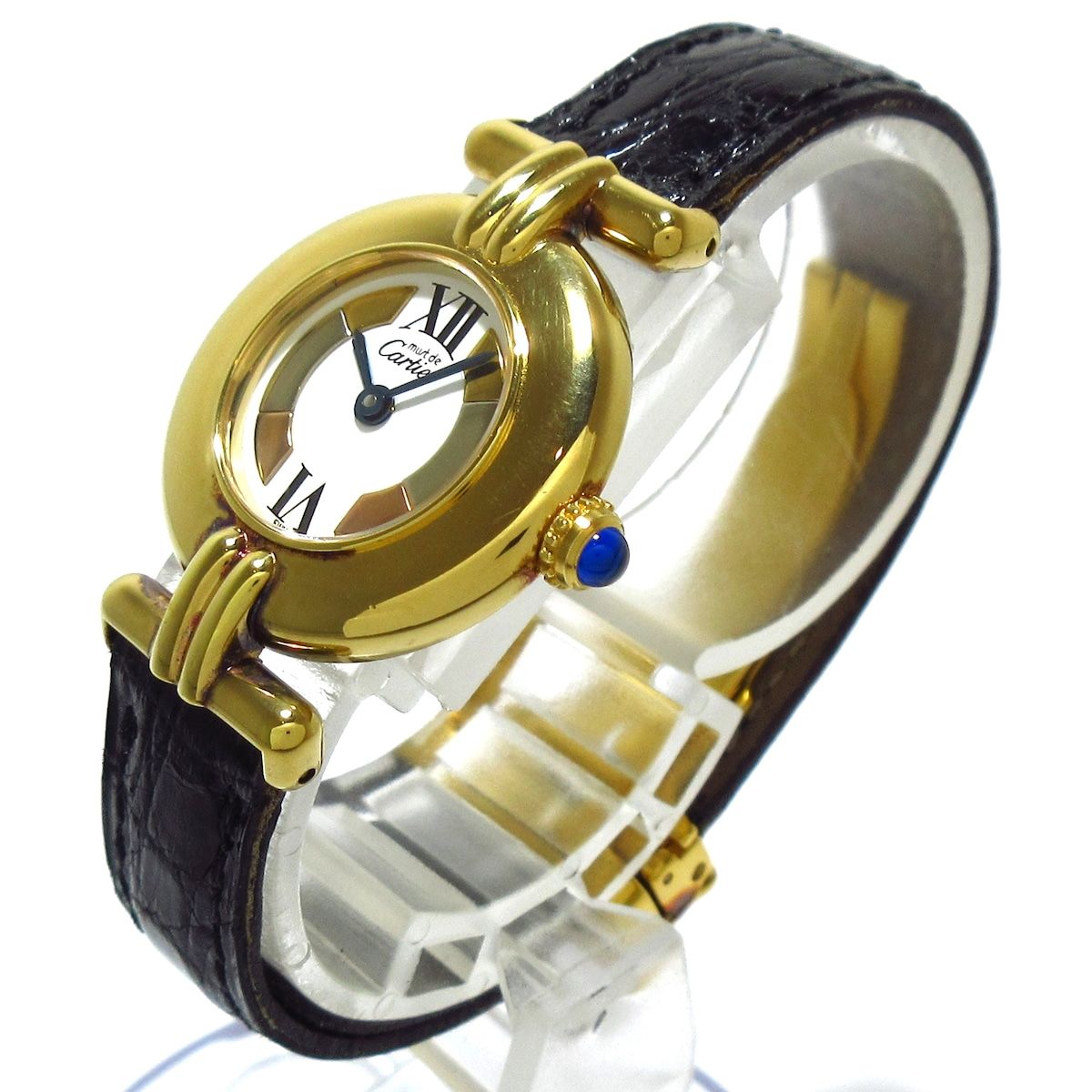 Cartier(カルティエ) 腕時計 マストコリゼ 590002 レディース 革ベルト 
