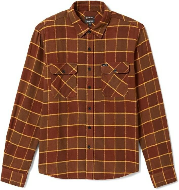 Brixton Berkley L S Flannel Shirt Bison Plaid M ネルシャツ
