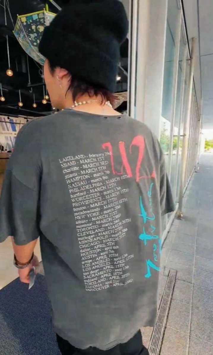 セカオワ深瀬着用　90s U2 Zoo TV Tour Tシャツ　バンT セカオワ 深瀬着用 90s U2 Zoo TV Tour Tシャツ バンT USA製