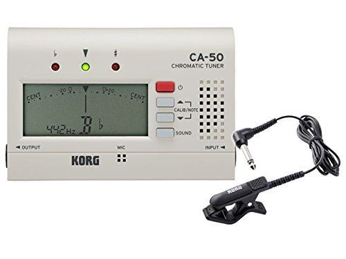 【特価セール】KORG (コルグ) クロマチック チューナー CA-50 + コンタクトマイク CM-300-BK セット