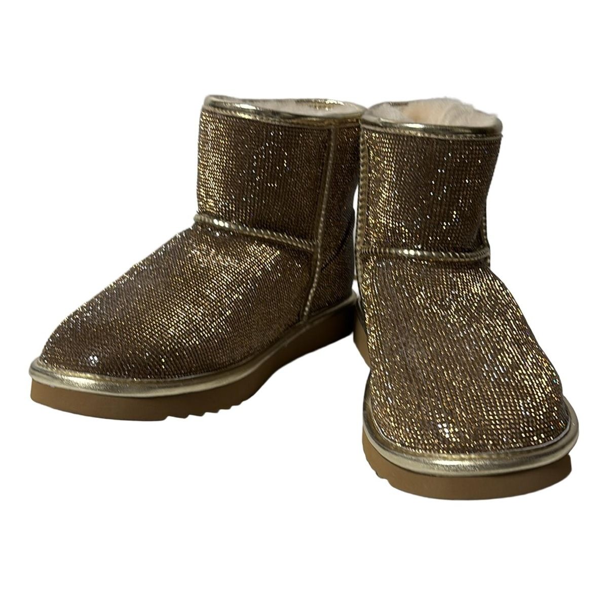 Anne Coquine アンコキーヌ ショートブーツ LL レディース - ゴールド