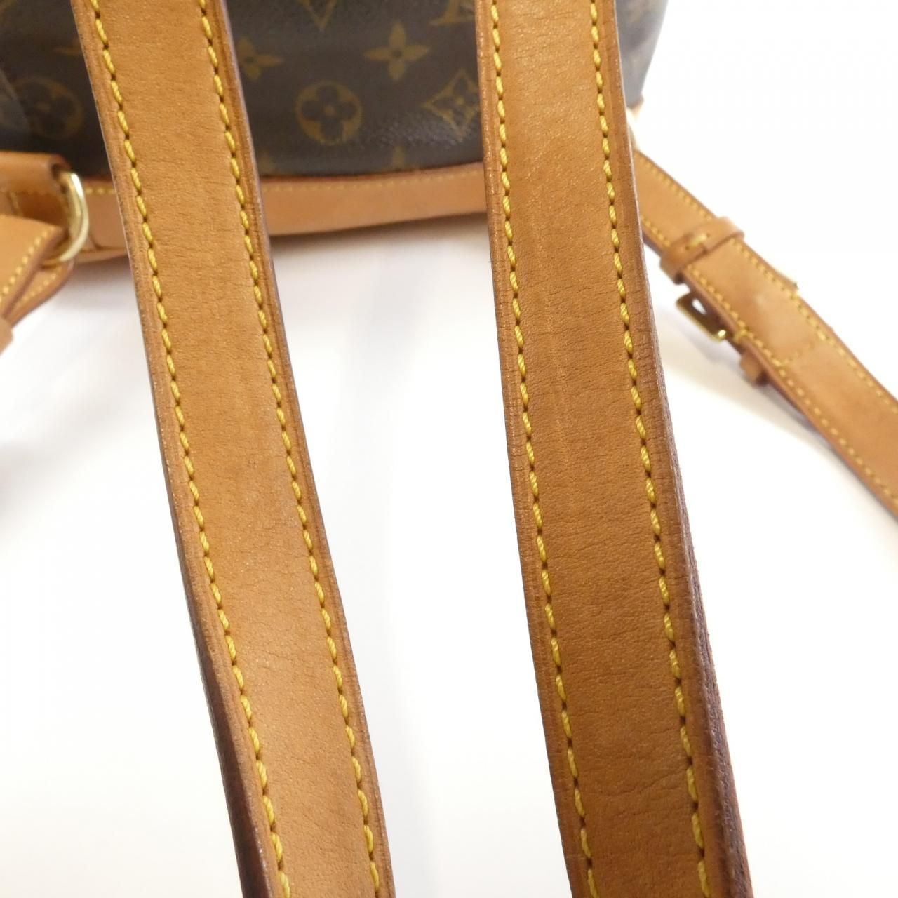 【鑑定済】ルイヴィトン モンスリ MM モノグラム リュックサック PVC　茶色 LOUIS VUITTON (ルイヴィトン) モノグラム モンスリMM ブラウン