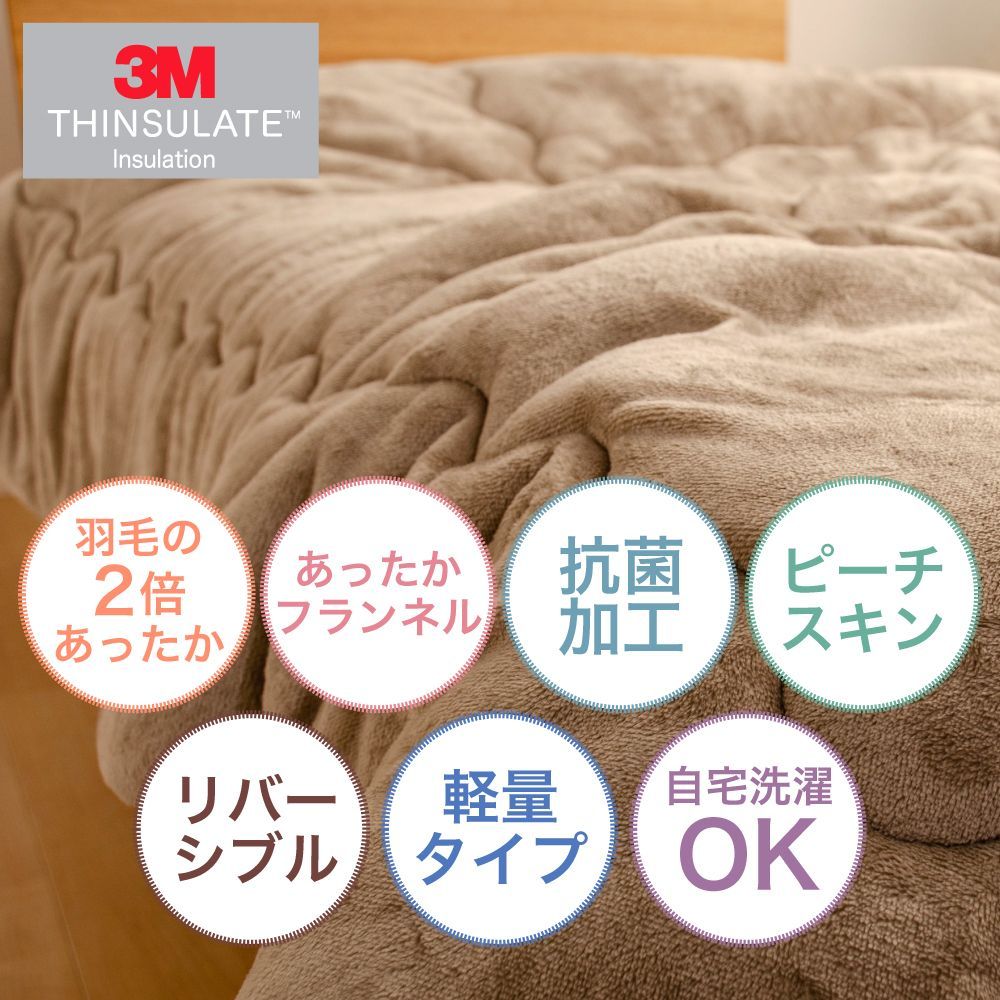 保温力羽毛の2倍シンサレートフランネル掛布団