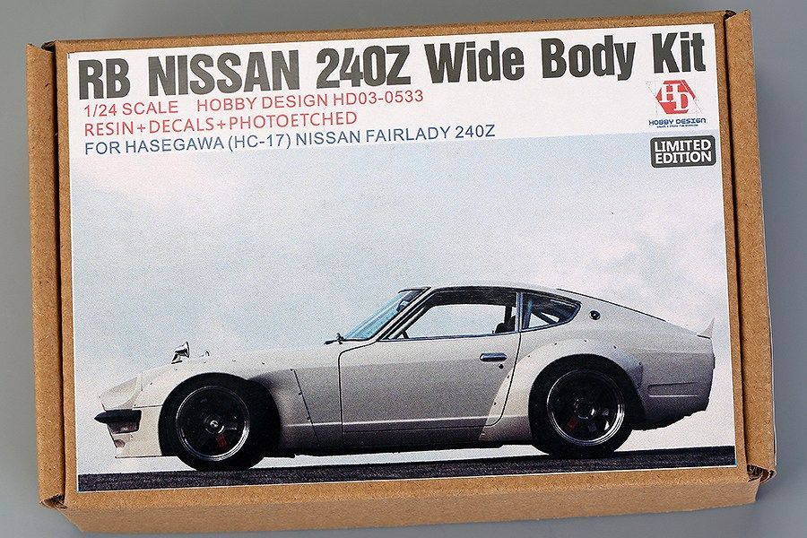 ホビーデザイン HD03-0533 1|24 RB 日産 240Z ワイドボディキット ハセガワHC-17用 レジン メタルホイール エッチングパーツ デカール