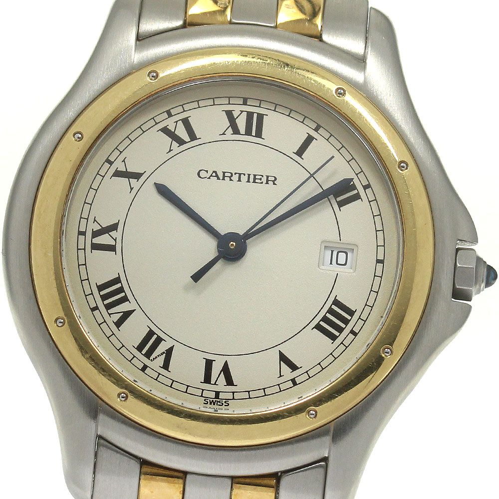 カルティエ CARTIER W35006B6 パンテールクーガーLM 2ロウ クォーツ ボーイズ_842088 - メルカリ