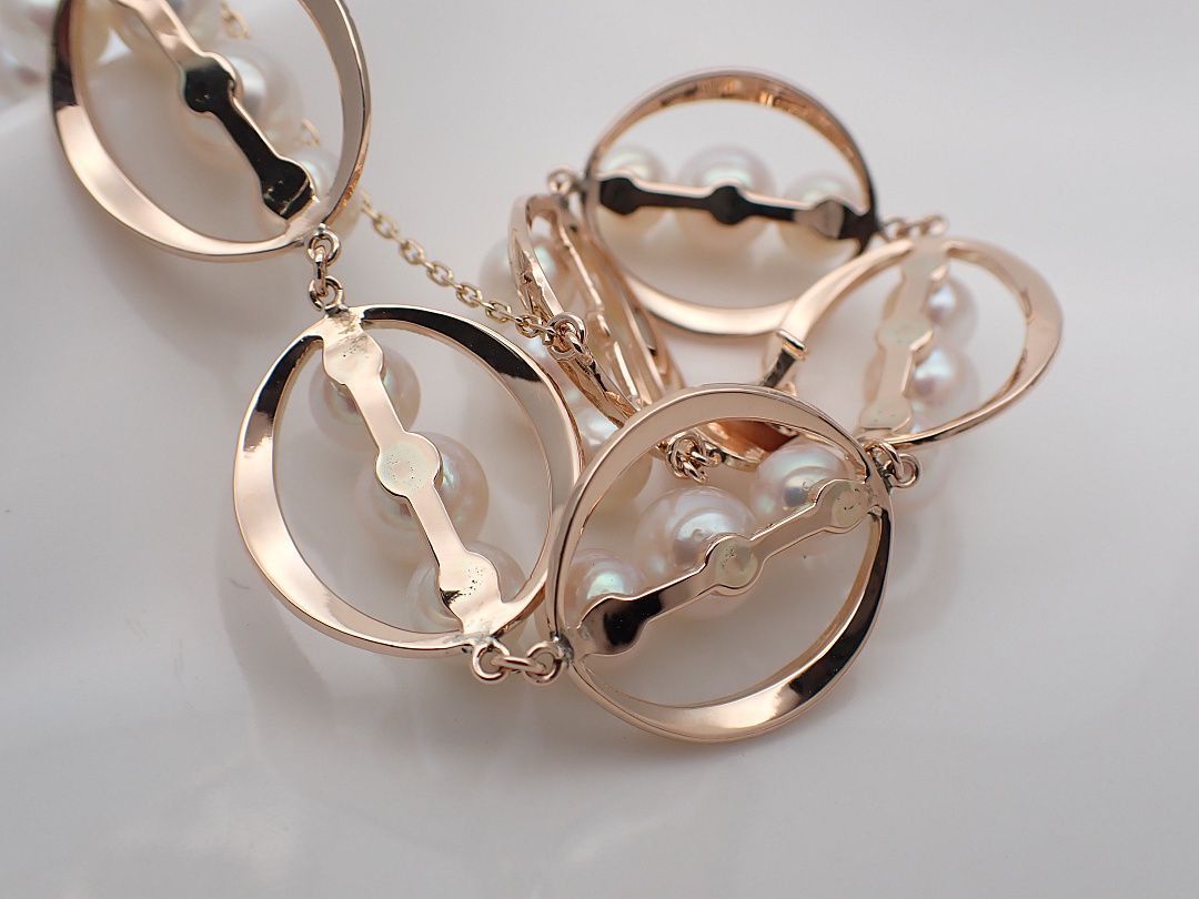 田崎真珠 K14 パール ブレスレット5.5-6.5mm 20.1g - メルカリ 