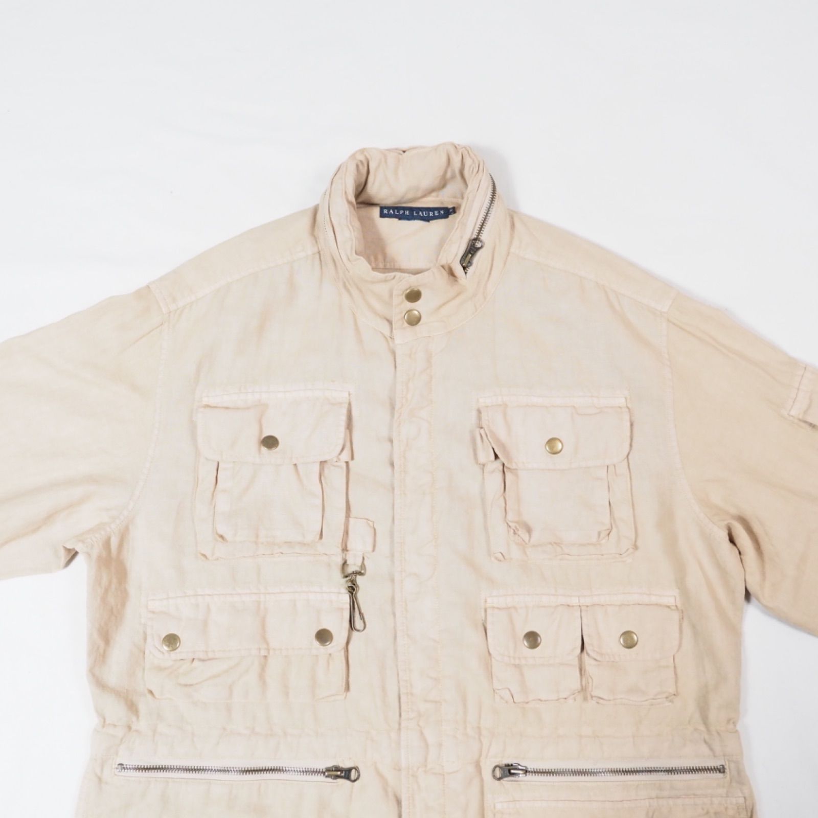 RALPH LAUREN linen photographer jacket M beige /ラルフ