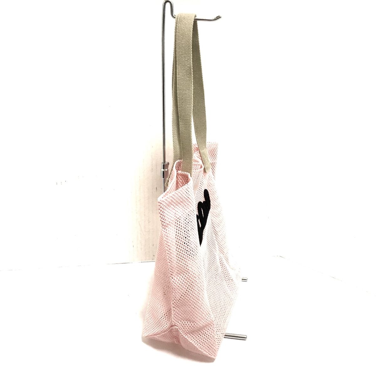 LUDLOW(ラドロー) トートバッグ美品 - ピンク メッシュ 化学繊維  