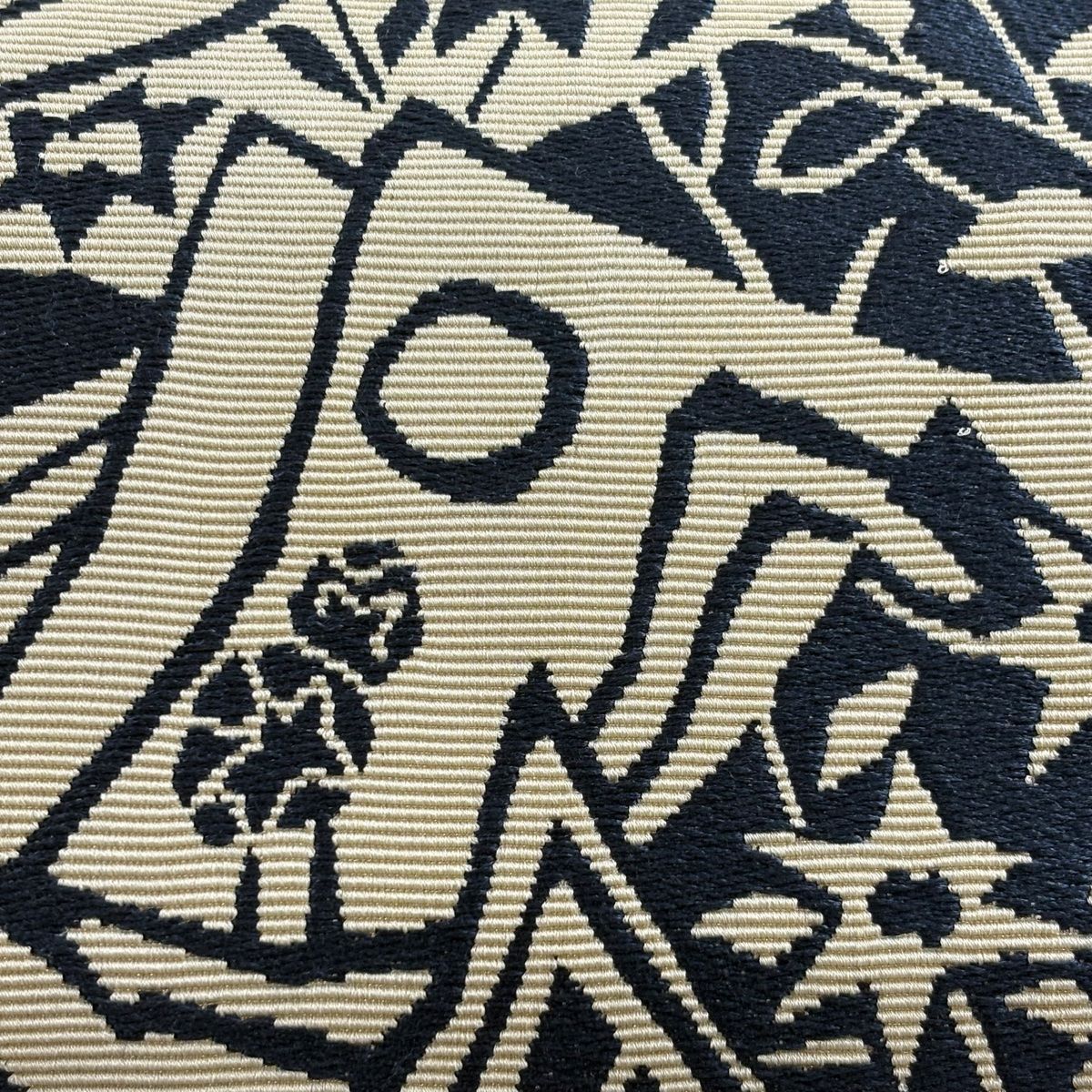 袋帯 美品 名品 証紙 樹木 草花 ベージュ 六通 正絹 【中古