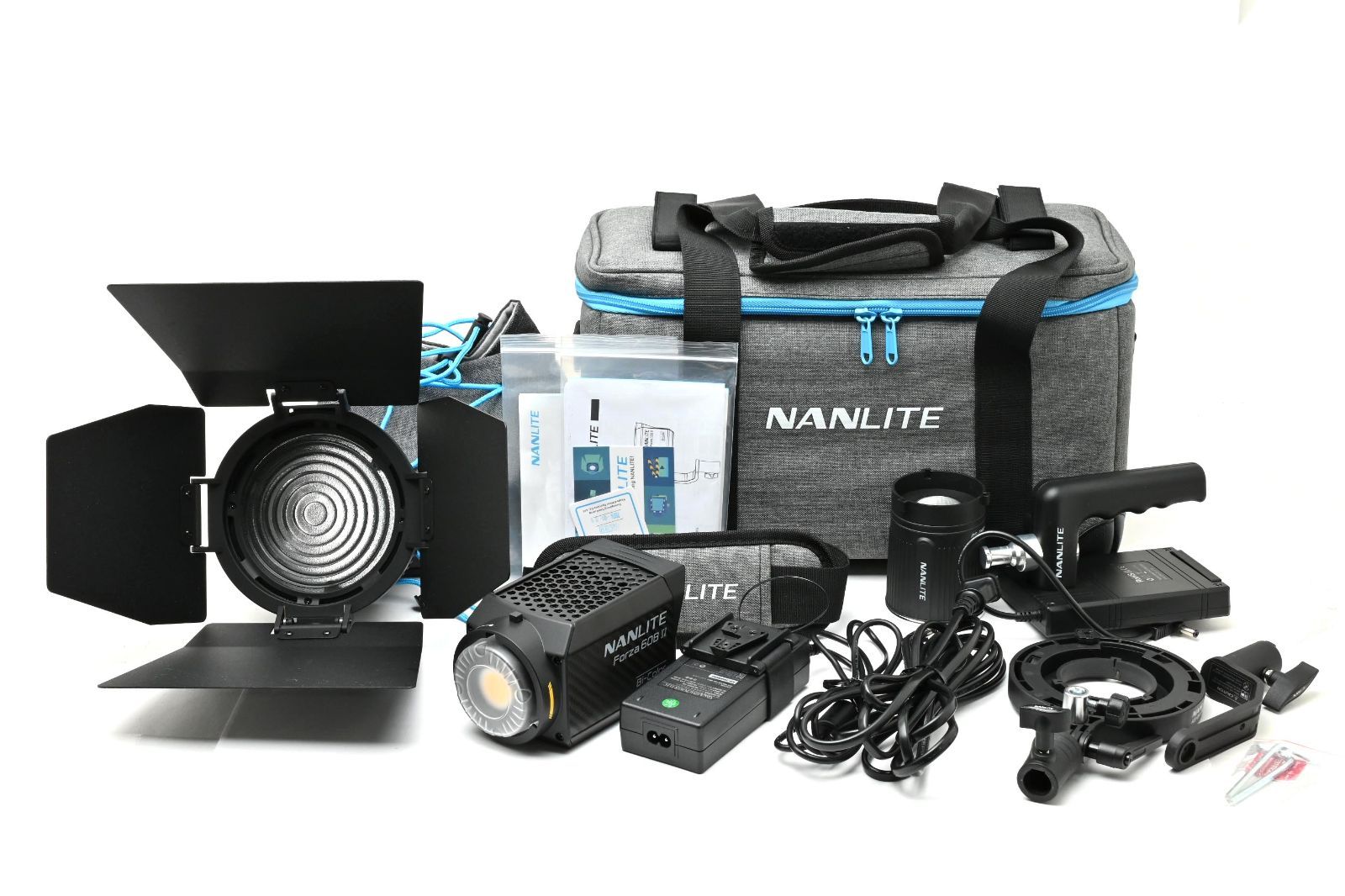 NANLITE Forza 60B II Bi-color ナンライト FL-11 フレネルレンズ付き カメラ 照明 撮影 ライト A0534