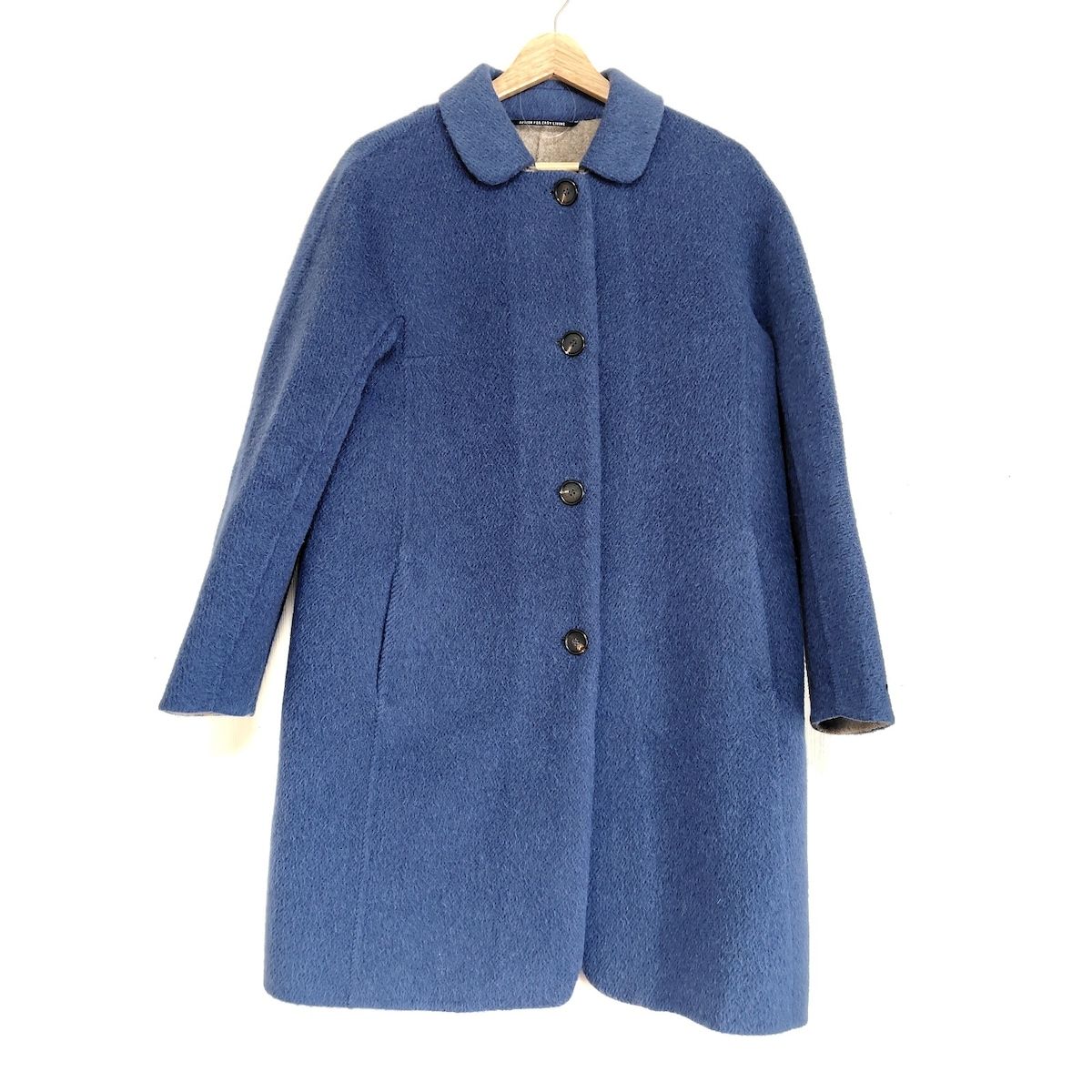 S Max Mara マックスマーラ コート サイズ42 M レディース - ブルー 長袖|アルパカ|アンゴラ|冬|秋
