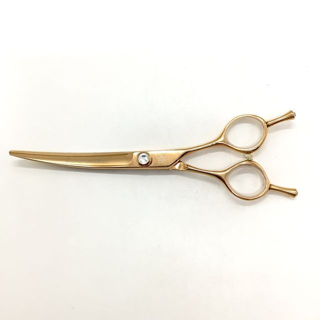 シルバーラインSilverLine のこぎり刃スリムカーブSC6535 トリミングシザー メガネ 右利き トリマー ペット 6.5インチ sc2565