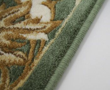 玄関マット 約90×180cm メダリオン グリーン MARWIL-DEMENAGEMENTS_CH