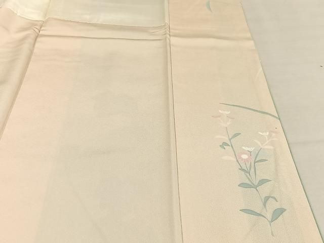 平和屋着物○訪問着 友禅 作家物 草花文 暈し染め 正絹 逸品