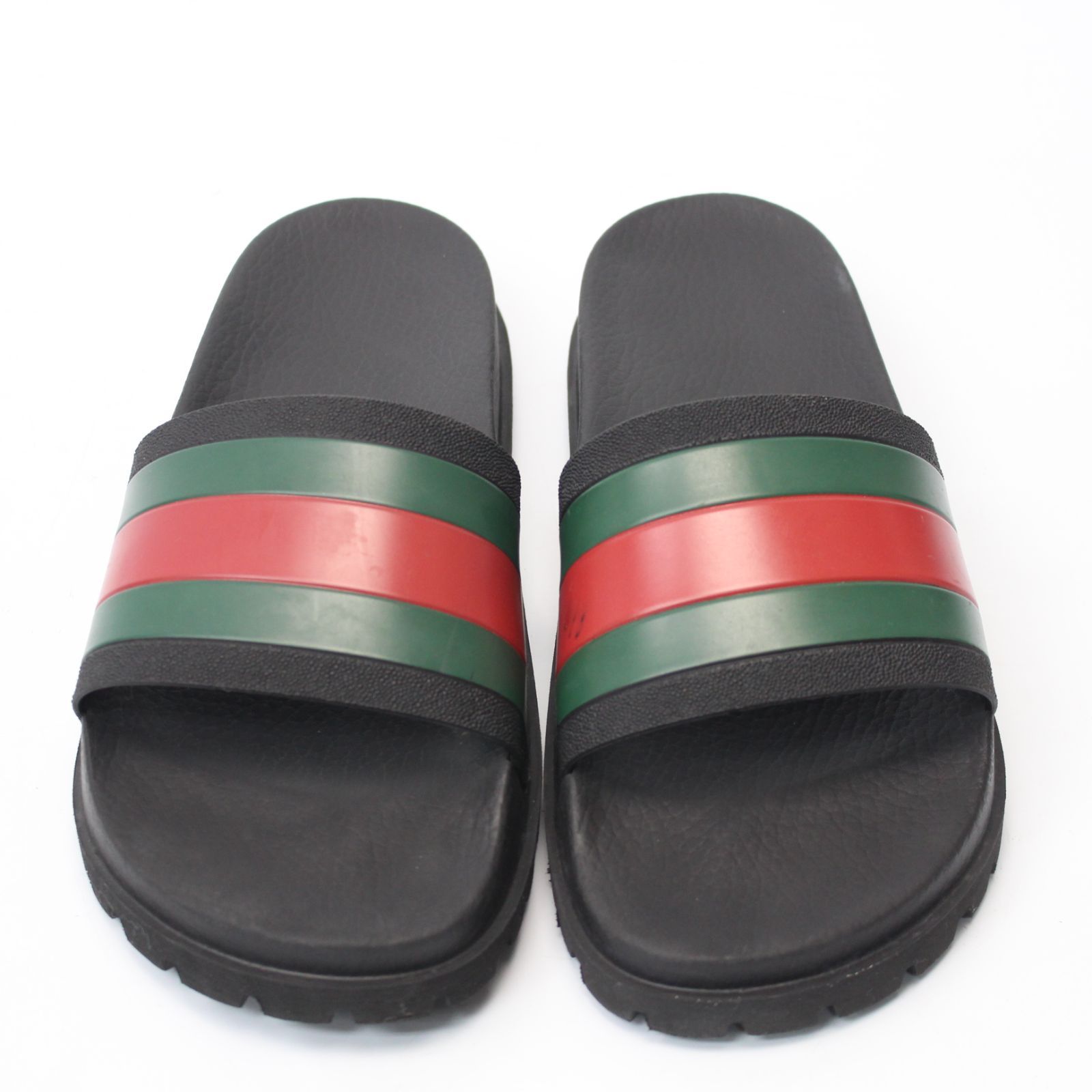 A669】GUCCI ラバーメンズ スライドサンダル シェリーライン 28cm 