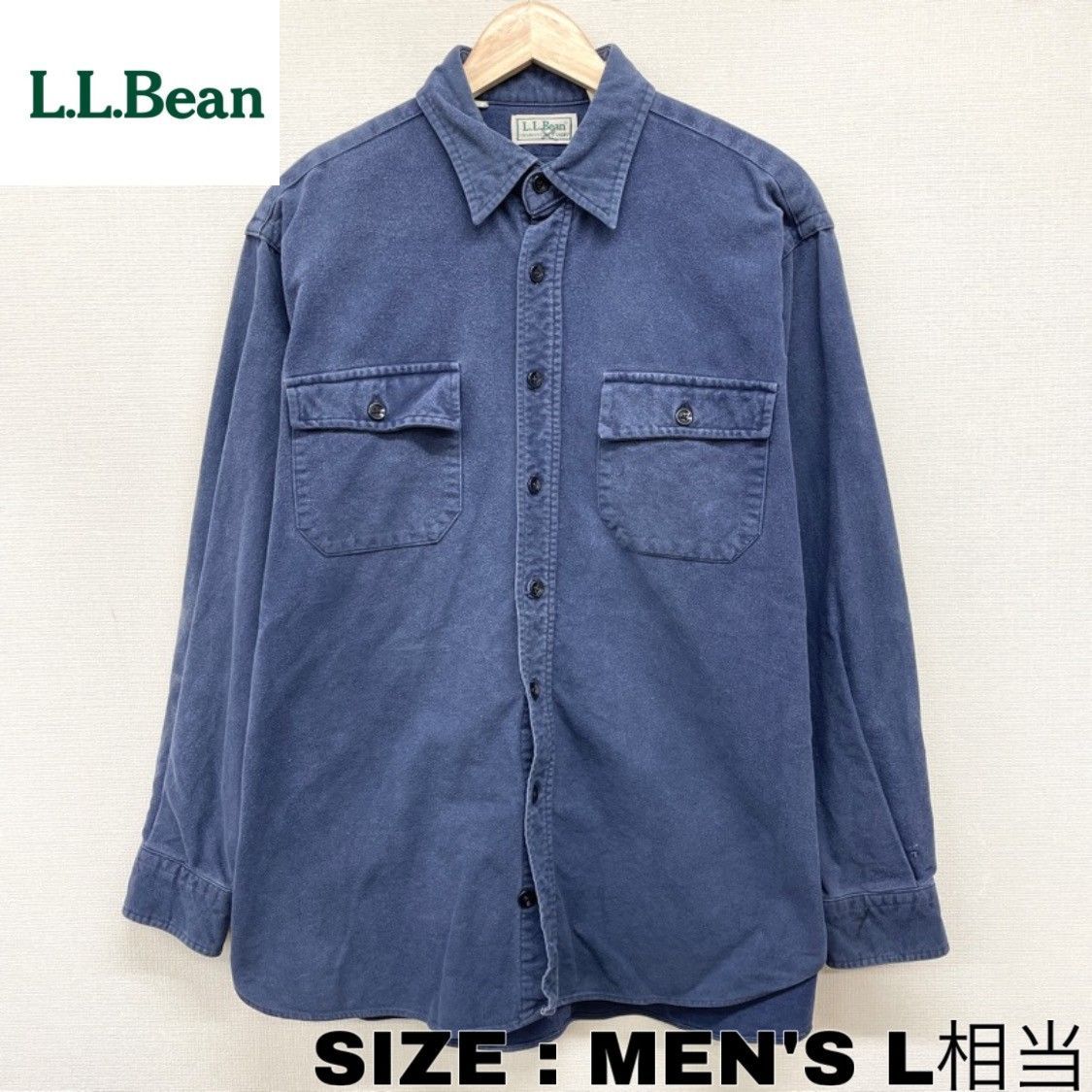 US古着 USA製 エルエルビーン L.L.Bean シャモア クロス シャツ