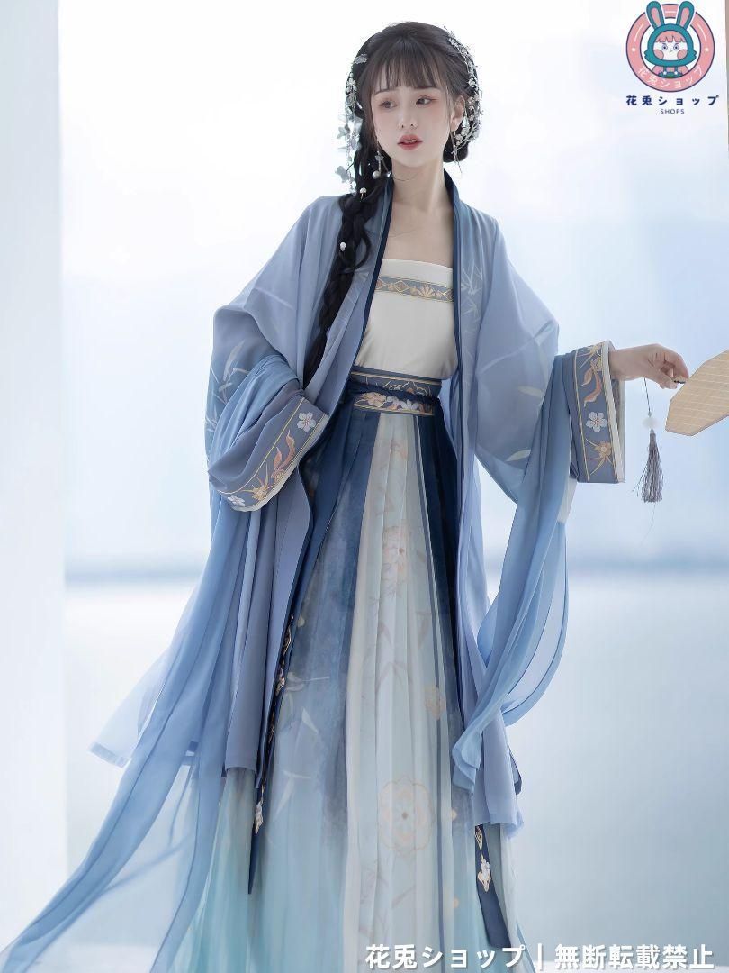 2025年新作入荷 HF-23美しい花刺繍 イベント コスプレ 豪華ドレス 宮廷風漢服 ホビー・楽器・アート