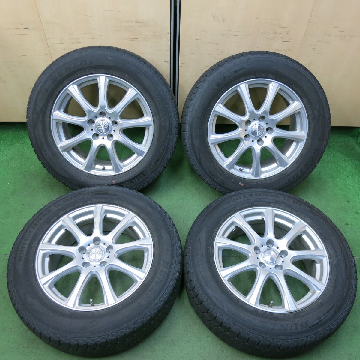 【美品！】225/65R17 スタッドレス【バリ溝】 美品 バリ溝】LMG オフスタイル 17in 7J +35 PCD114.3 GRIPMAX