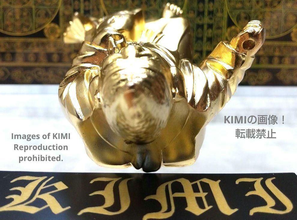 恵比寿 合金製 高さ8.4cm 名仏師 牧田秀雲 原型 仏像 置物 開運七福神 