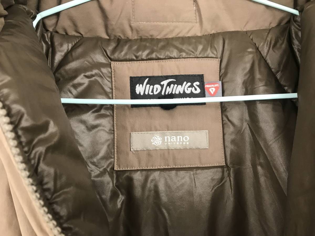 最終値下げ!! WILDTHINGS ナノユニバース ワイルドシングス×ナノユニバース モンスターパーカー メンズ ダウン 冬用 肩幅約50cm 着丈約67cm JTB-109