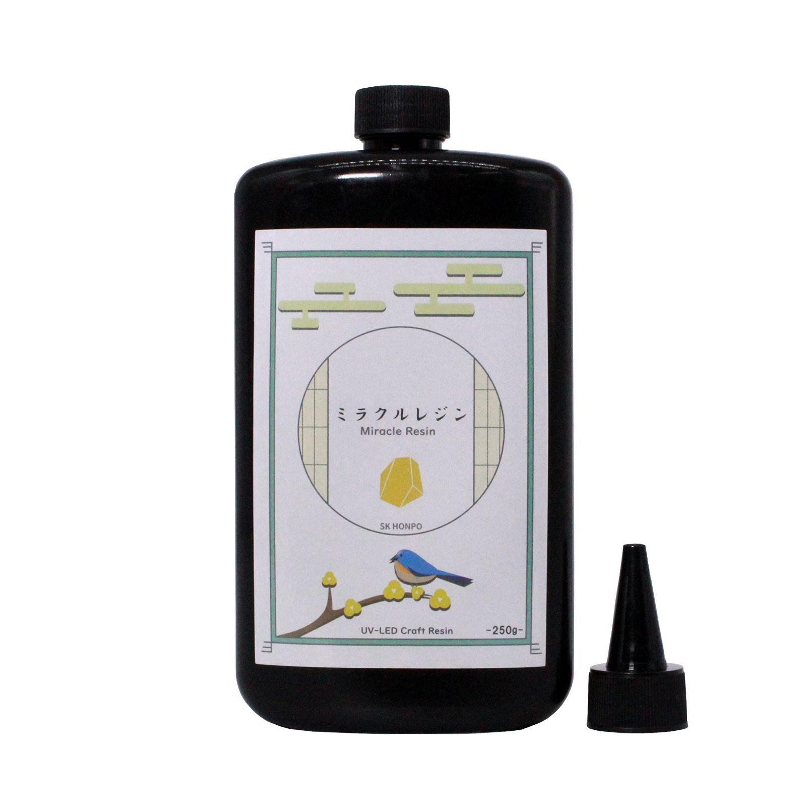 Size:250g SK本舗 レジン液 UV-LED対応 ハードタイプ 低粘度 ミラクルレジン Miracle Resin (250g)