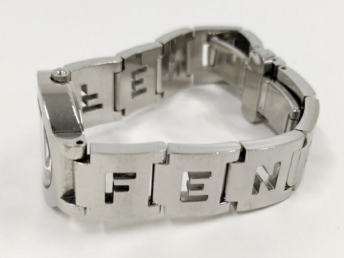 FENDI レディース 腕時計 オロロジ SS クオーツ ブラック文字盤