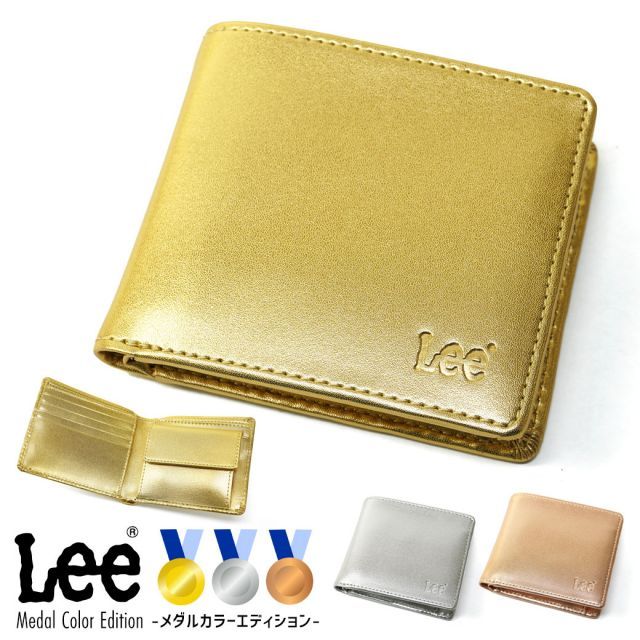Bi-fold Wallet Mens Lee Lee Medal Color Gold Medal Silver Medal Bronze Medal Gold Silver Bronze Foldable Commuter Leather Accessory Mens Wallet Bi-fold Wallet Brand Genuine Leather Wallet Mens Folded Wallet 0520233N