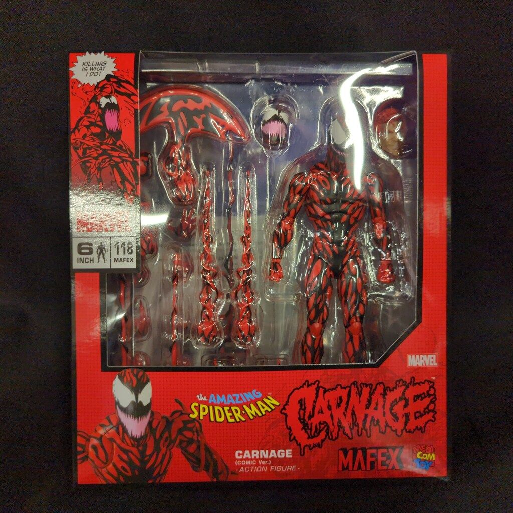 S.H.Figuarts ブラックパンサー シビル・ウォー フィギュア メディコム・トイ CARNAGE COMIC Ver. MAFEX MAFEX No.118