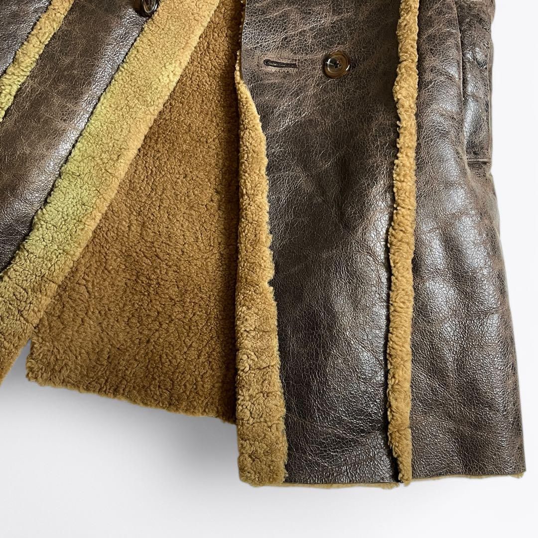 【02AW】UNDERCOVER 魔女期 ムートン レザー コート アーカイブ 02AW】UNDERCOVER 魔女期 ムートン レザー コート アーカイブ