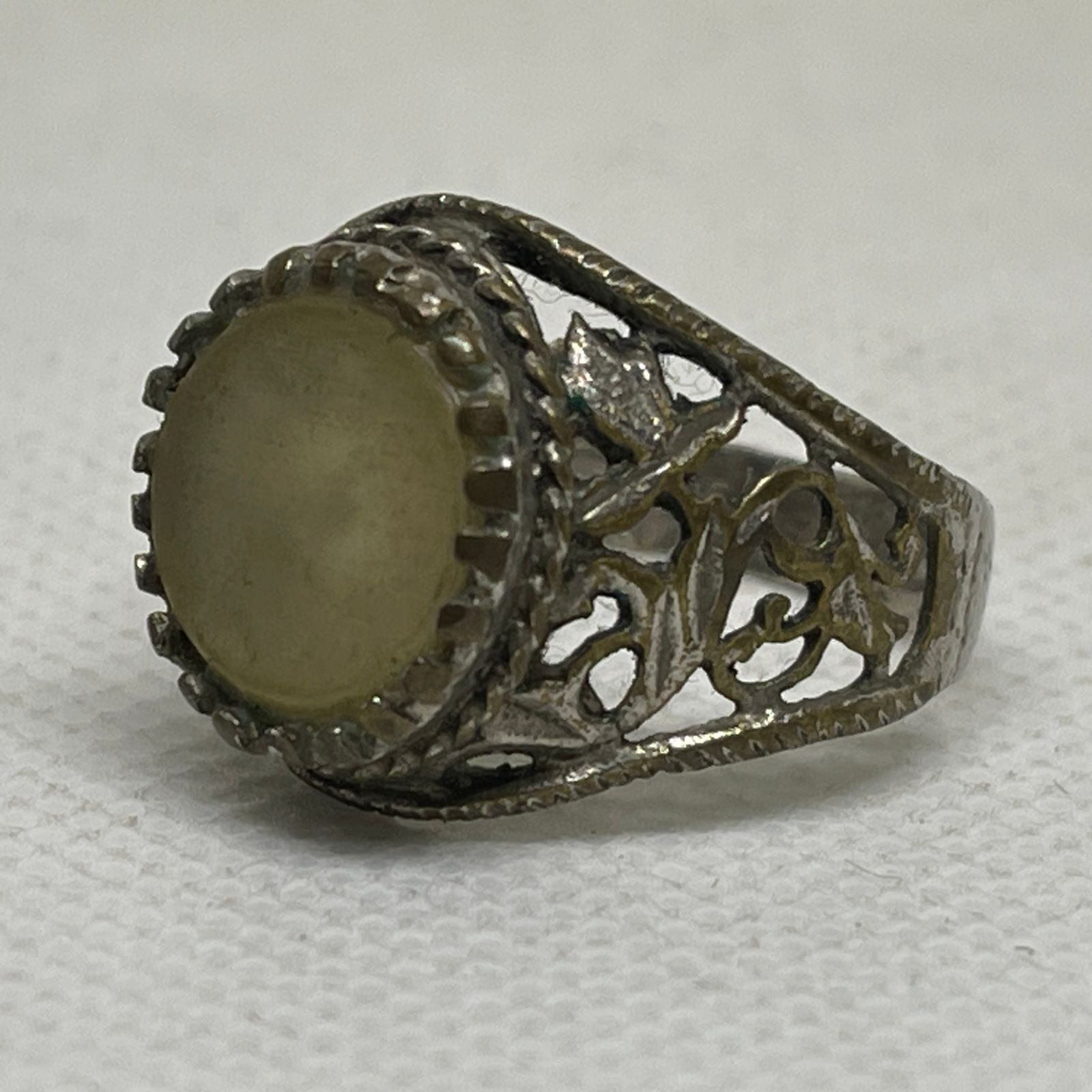 指輪 リング 白 白濁色 シンプル 20号 ネイティブ インディアン  