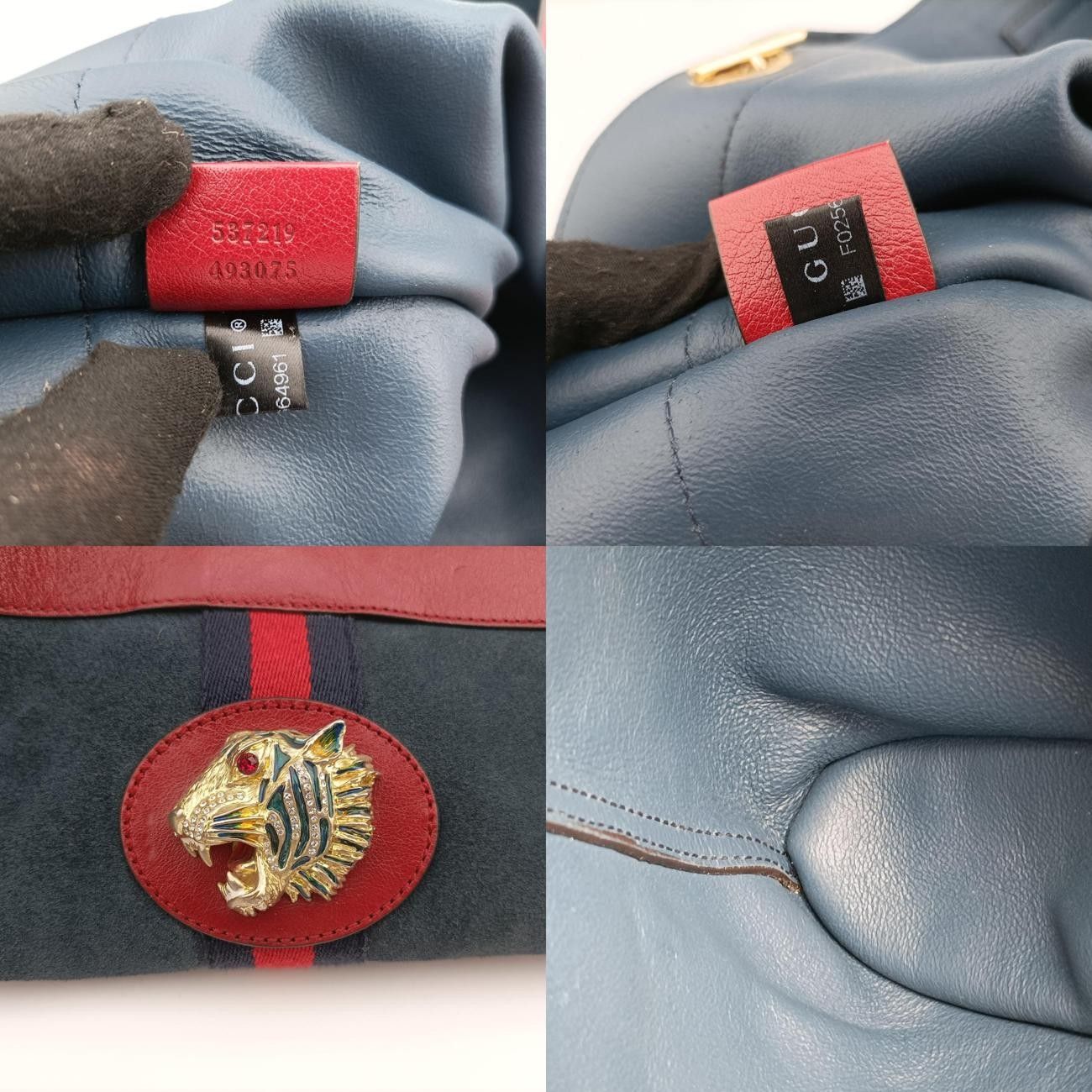 グッチGucciラジャネイビースエード537219F025664961