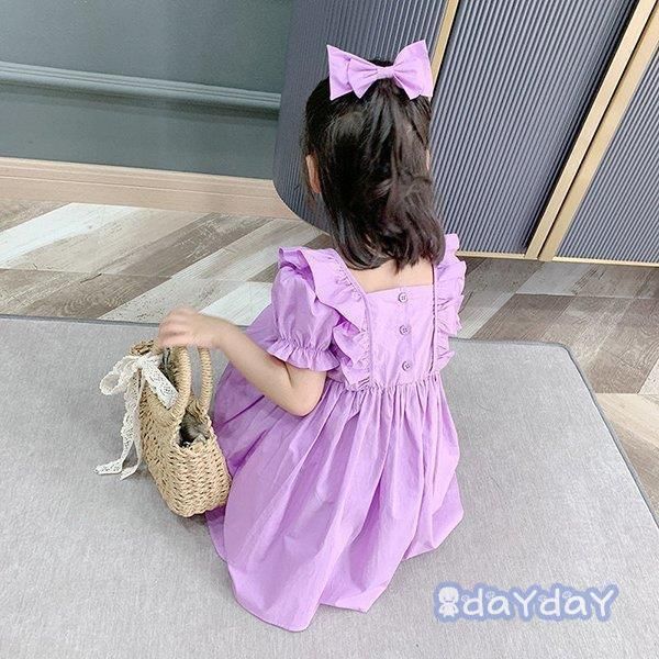 子供服 ワンピース 子ども服 キッズ 女の子 夏服 半袖ワンピース フリル 子供ドレス 結婚式 誕生日 七五三 ベビー服 赤ちゃん お姫様 おしゃれ 可愛い 新品