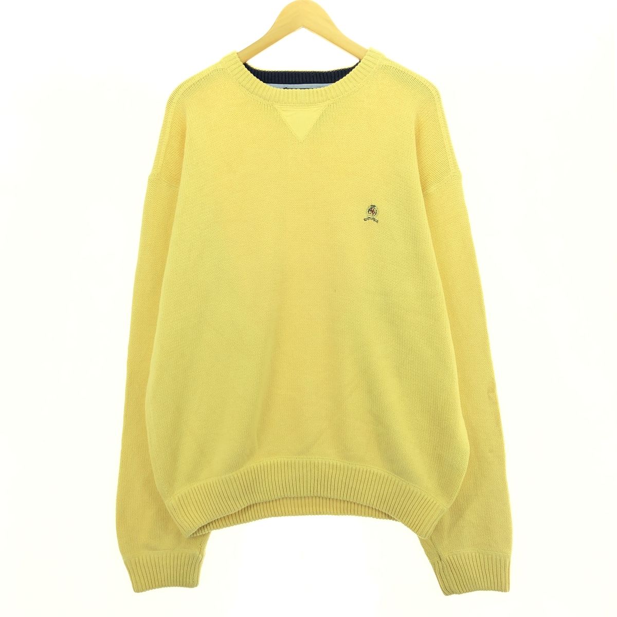 古着 90年代 トミーヒルフィガー TOMMY HILFIGER コットンニットセーター メンズXL ヴィンテージ/eaa410842