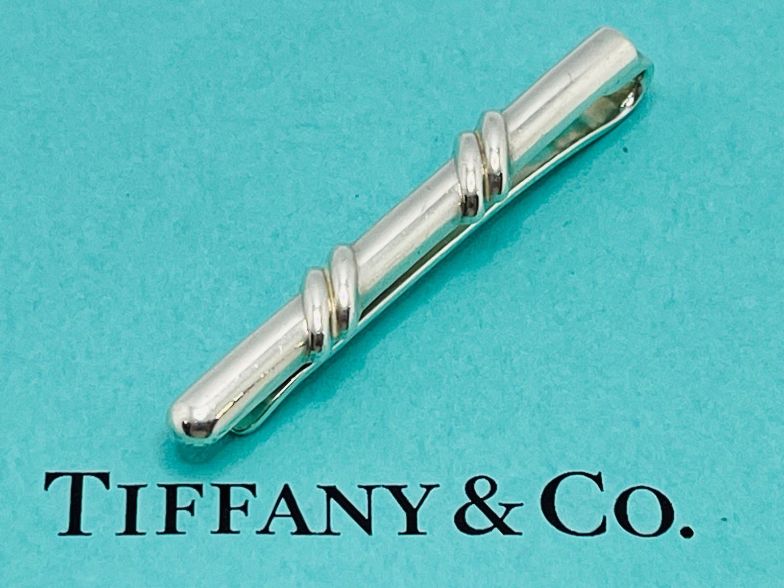 ティファニー　ネクタイピン　シルバー　シンプル a042 送料無料 Tiffany&Co. 希少 ティファニー クラシック