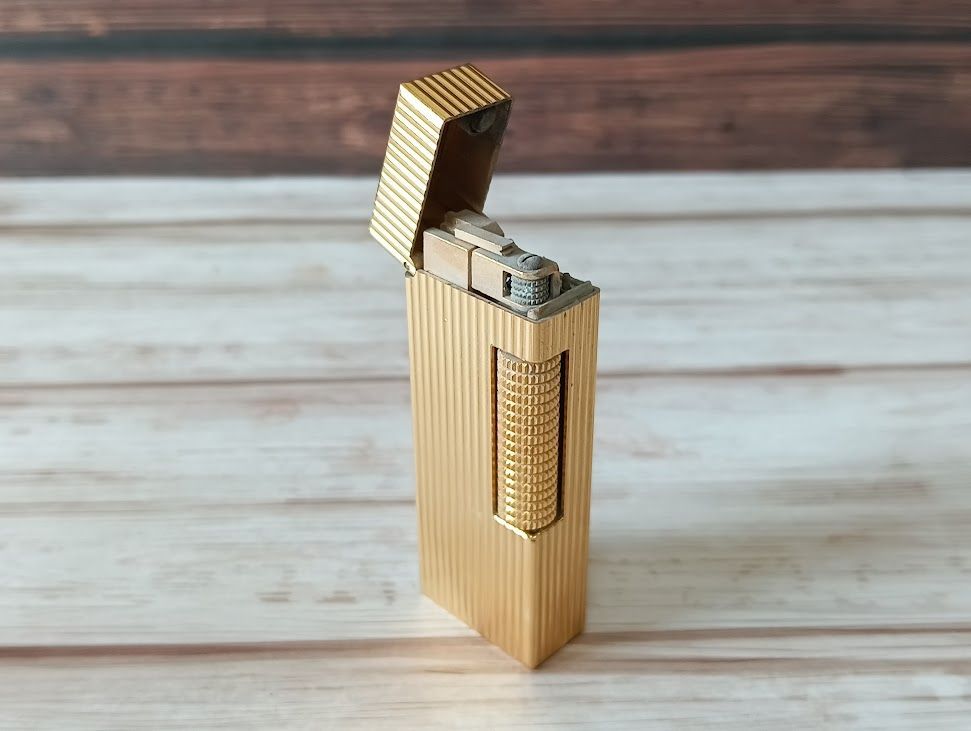 ダンヒル ガスライター シグニチャー 美品 dunhill ダンヒル ローラー