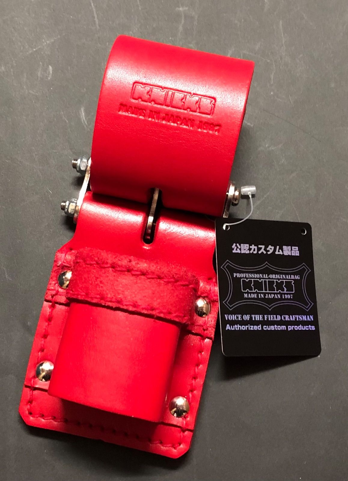 ニックス KNICKS KN-300DHDX チェーン式 ハンマーホルダー 折返し補強タイプ カスタムカラー レッド