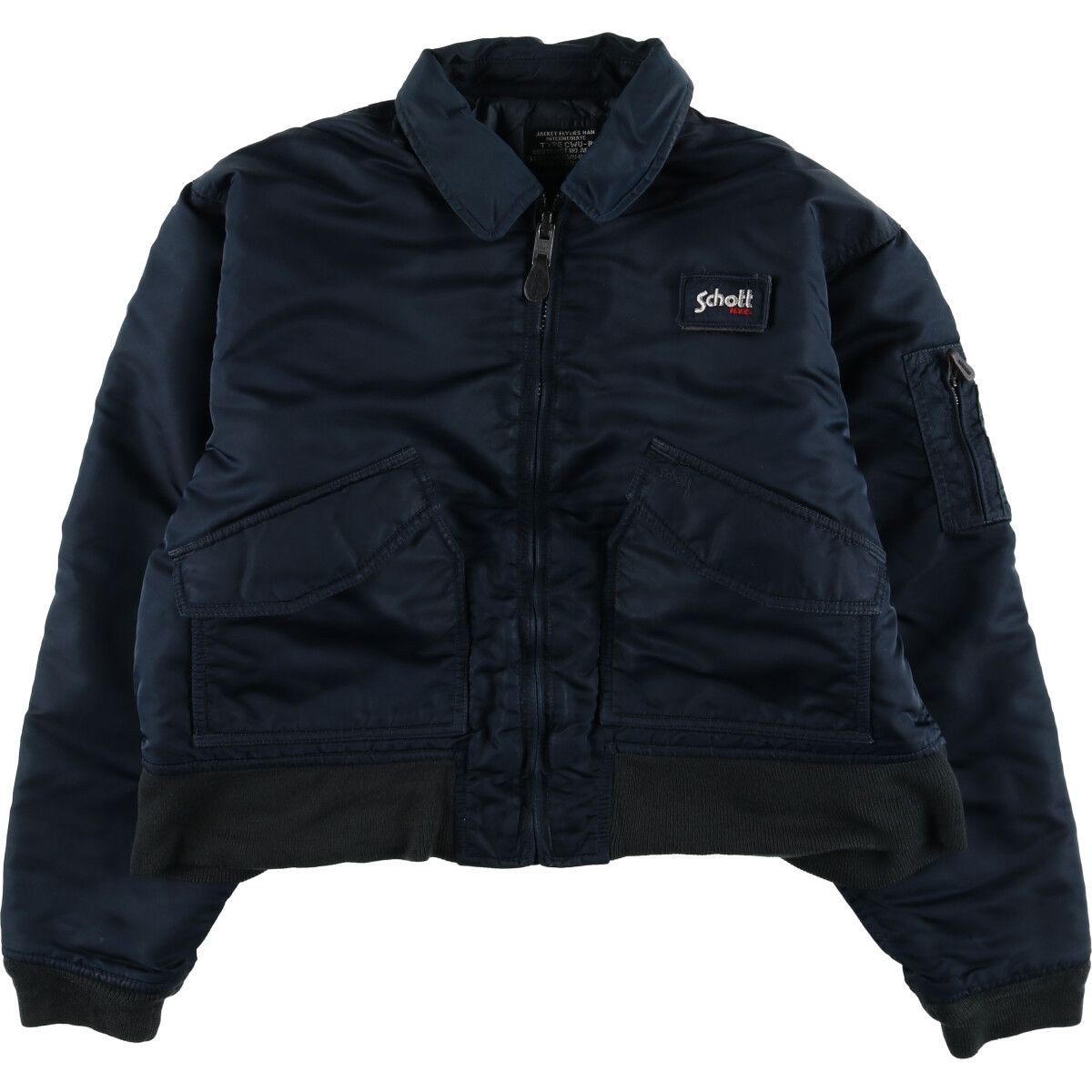 Schott CWUフライトジャケット USA製 ショット アメリカ古着 古着 民間品 ショット SCHOTT CWU-Rタイプ ミリタリー フライト