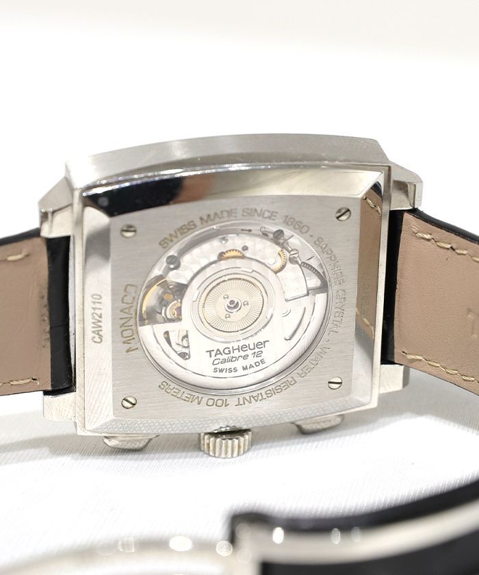 タグホイヤー モナコ クロノグラフ キャリバー12 自動巻きウォッチ腕時計-4