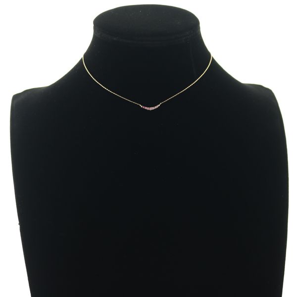 ポンテヴェキオ ネックレス ダイヤ ダイヤモンド 0.10ct ピンク  