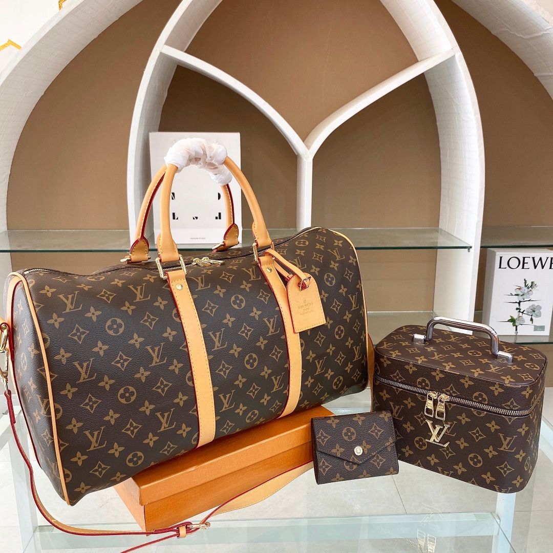 LOUIS VUITTON ルイヴィトン老花ショッピングバッグ 財布 化粧ポーチ ボストンバッグ - メルカリ