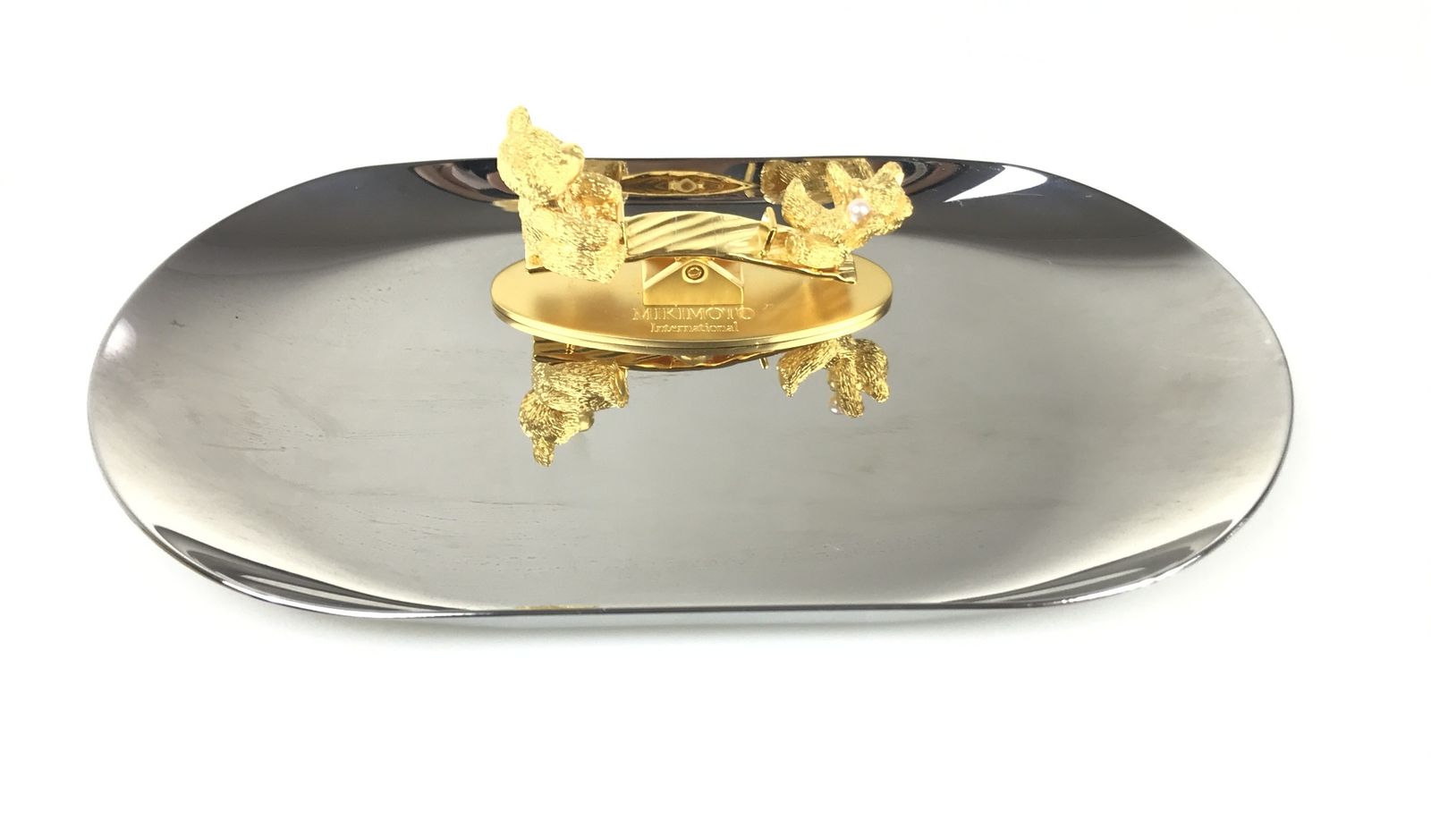 ミキモト シルバーアクセサリートレイ MIKIMOTO 小物トレー インテリア