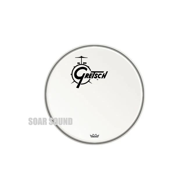 GRETSCH グレッチ ドラムヘッド GRDHCW16 16インチBD用 16インチバスドラム用 コーティング 16 インチ ロゴ
