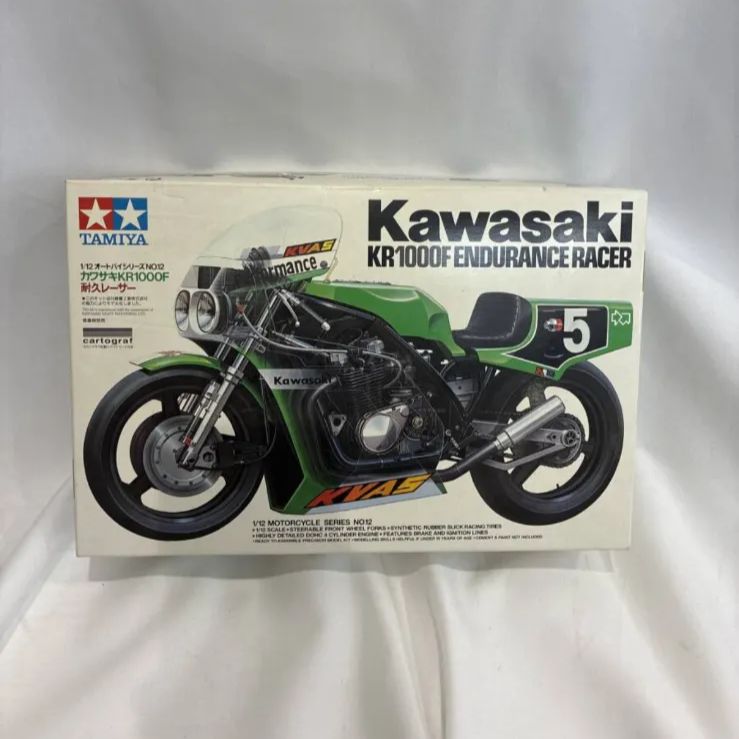 TAMIYA 1/12 Kawasaki KR1000F 小鹿タミヤ 当時物 TAMIYA 14012 1/12 Scale Kit Kawasaki KR1000F ENDURANCE RACER