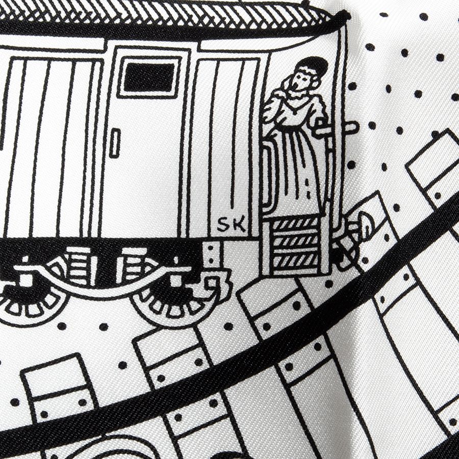 HERMES エルメス カレ55 All Aboard! Bandana オール アボード