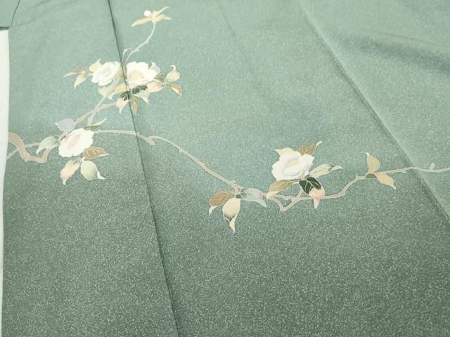 平和屋着物□訪問着 友禅 枝花文 暈し染め 正絹 逸品 AAAY5291cs