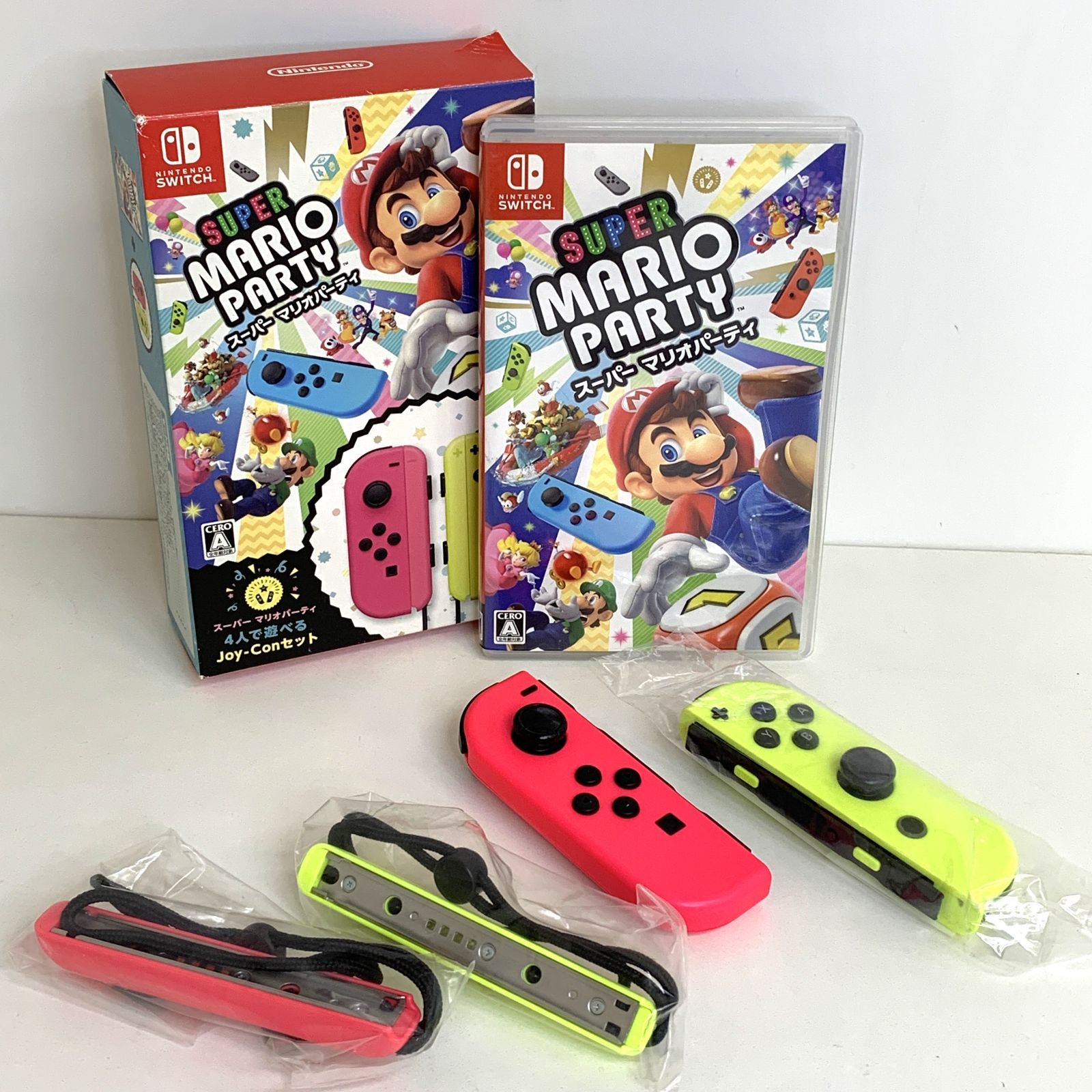 Switchソフト スーパー マリオパーティ　Joy-Conセット　充電スタンド 現状品】Nintendo Switch ソフト SUPER MARIO PARTY Joy-Con